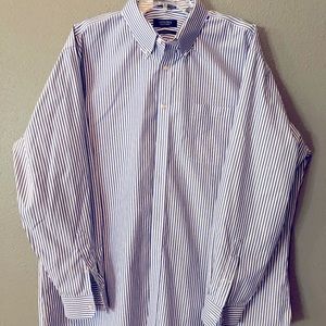 Nordstrom’s pinstripe long sleeve Oxford 18/35